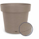 Pot a réserve d'eau - GARDEN ID Glamour - Taupe 40 cm - Surface granuleuse - Intérieur/extérieur - Design épuré - Contient du…