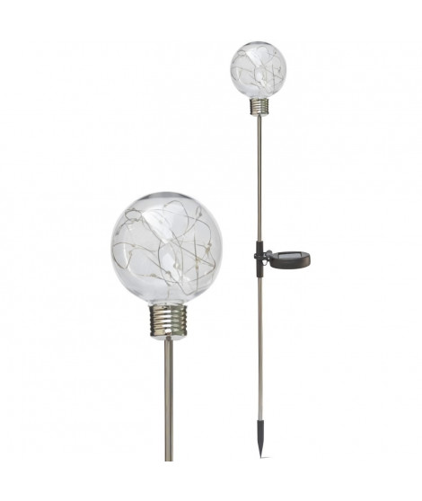 Bordure solaire - GARDEN ID Bulbe - Ø8 h70 cm - Autonomie 6 a 8h - Bouton on/off - Pile AAA rechargeable