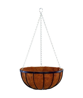 Suspension+coco - GARDEN ID Georgain - Ø35 H19 cm - Coco premium - Structure solide - Profond pour le développement des plantes