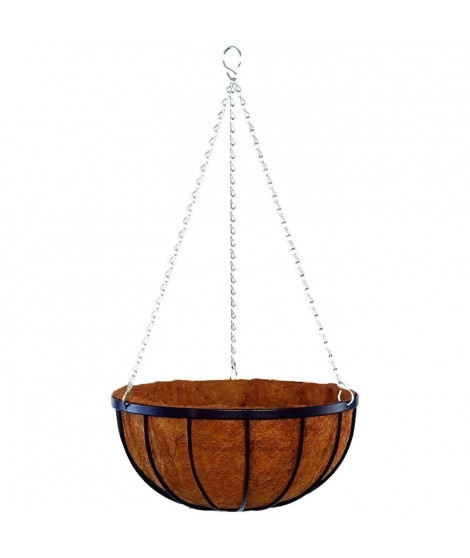 Suspension+coco - GARDEN ID Georgain - Ø35 H19 cm - Coco premium - Structure solide - Profond pour le développement des plantes