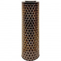 Lampe solaire - GARDEN ID Colonne - Or-Noir Ø20 H60 cm - 6 a 8h lumiere - Bouton marche/arret - Batterie LI-ION durable.