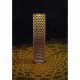 Lampe solaire - GARDEN ID Colonne - Or-Noir Ø20 H60 cm - 6 a 8h lumiere - Bouton marche/arret - Batterie LI-ION durable.
