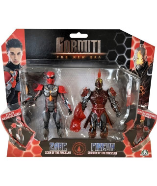 Coffret figurines - GORMITI - Scion et Gormiti associé Feu - Zane et Fireon - 15 cm - a partir de 4 ans - GRV192