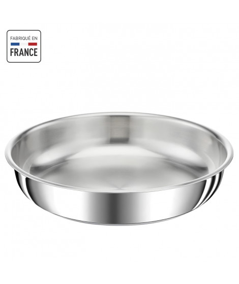 TEFAL INGENIO Preference Poele 28 cm, Induction, Inox, Empilable, Compatible lave-vaisselle, Fabriqué en France L9720602