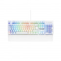 Clavier Gamer - The G-Lab - KEYZ RUBIDIUM - Mécanique (Switch Rouge) - Repose Poignet - RGB - Filaire - Azerty - Blanc