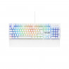 Clavier Gamer - The G-Lab - KEYZ RUBIDIUM - Mécanique (Switch Rouge) - Repose Poignet - RGB - Filaire - Azerty - Blanc