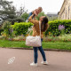 Badabulle Sac a langer Pocketstyle - Plan a langer, Housse isotherme, Pochette, Attaches-poussette inclus, Creme