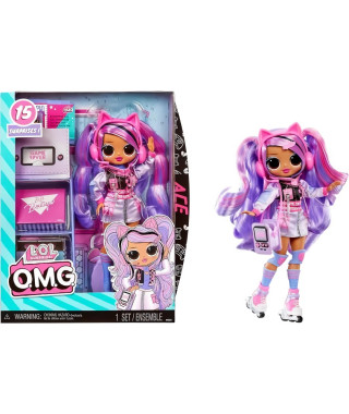 L.O.L. Surprise OMG - Poupée mannequin - Ace - Poupée 24 cm et accessoires - Des 3ans