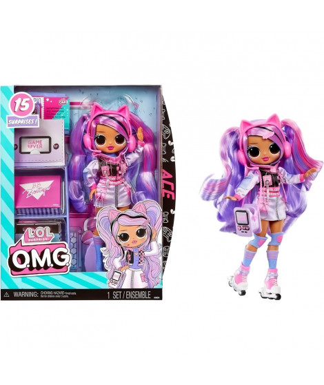 L.O.L. Surprise OMG - Poupée mannequin - Ace - Poupée 24 cm et accessoires - Des 3ans