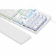 Clavier Gamer - The G-Lab - KEYZ RUBIDIUM - Mécanique (Switch Rouge) - Repose Poignet - RGB - Filaire - Azerty - Blanc