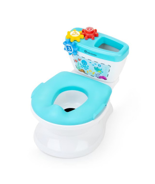 BABY EINSTEIN Pot & Réducteur de Toilette 2 en 1, Systeme innovant d'apprentissage de la propreté, Chasse d'eau avec musique