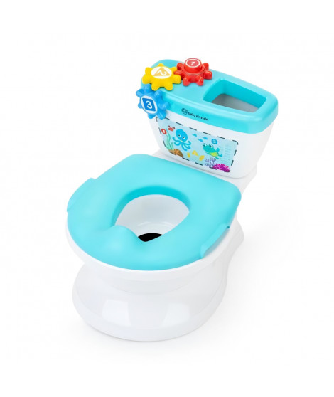 BABY EINSTEIN Pot & Réducteur de Toilette 2 en 1, Systeme innovant d'apprentissage de la propreté, Chasse d'eau avec musique