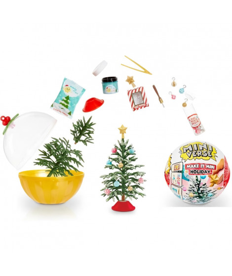 MGA Miniverse - Noël - Jeu Créatif - Série Diner - Loisirs créatif et décoratif en résine - Non Comestible - 8 ans et plus - …