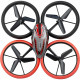 Drone Télécommandé - FLYBOTIC - Bumper Drone Lit - 17 cm - rouge et noir - des 8 ans