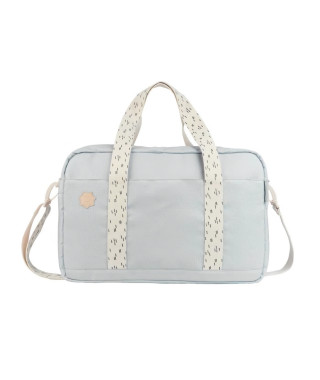 Badabulle Sac a langer Bowling - Grande Contenance 20L - Plan a langer et Attaches-poussette inclus, Gris