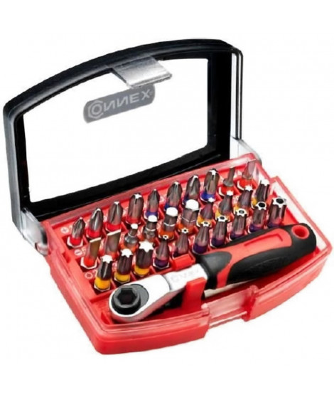 CONNEX JEU D EMBOUTS + CLIQUET 32PCS