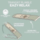 BÉABA, Transat  Pliable, 3 inclinaisons en 1 Bouton, Ultra Compact et Fin, Eazy Relax - Lichen
