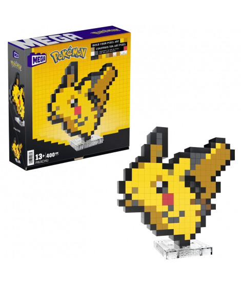 MEGA-Pokémon-Pikachu-Coffret de construction rétro 400 pieces - MEGA Pokémon - HTH74