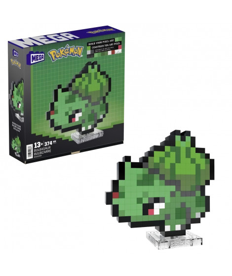 MEGA-Pokémon-Bulbizarre-Coffret de construction rétro 374 pieces - MEGA Pokémon - HTH75