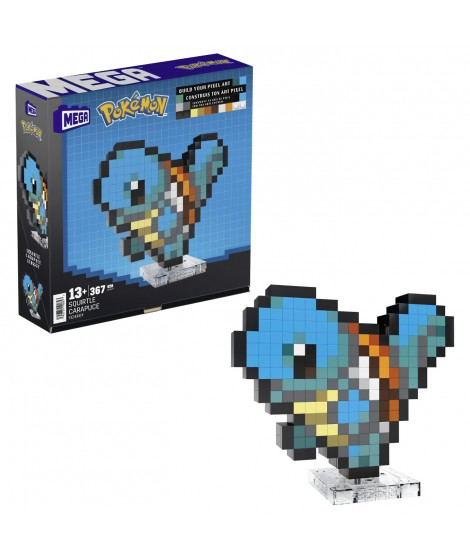 MEGA-Pokémon-Carapuce-Coffret de construction rétro 367 pieces - MEGA Pokémon - HTH77