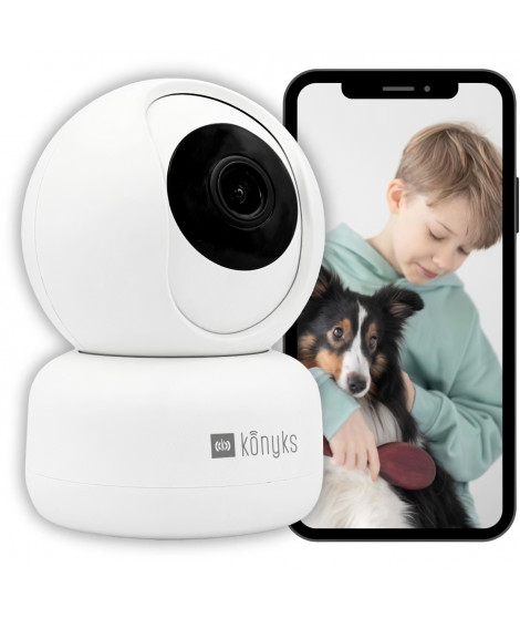 Caméra de surveillance - KONYKS - CAMINI 2 - Intérieur - Motorisée - Wifi - Détéction de mouvements