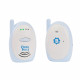 Badabulle Babyphone audio - Simple d'utilisation - Portée 300m  - Babyphone Compact - Alarme Sonore et Visuelle