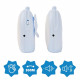Badabulle Babyphone audio - Simple d'utilisation - Portée 300m  - Babyphone Compact - Alarme Sonore et Visuelle