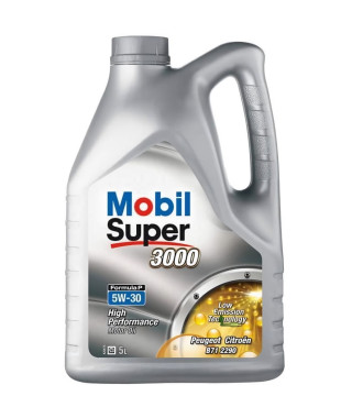 MOBIL Huile-Additif SUPER 3000 Formula-P - Synthetique / 5W30 / 5L