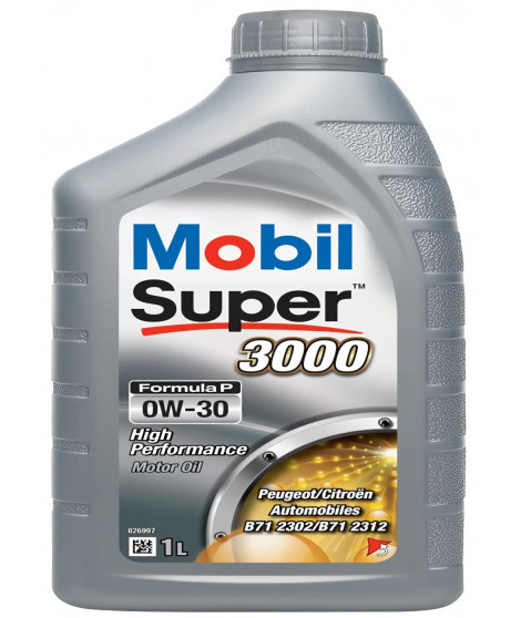 MOBIL Huile-Additif SUPER 3000 Formula-P - Synthetique / 0W30 / 1L