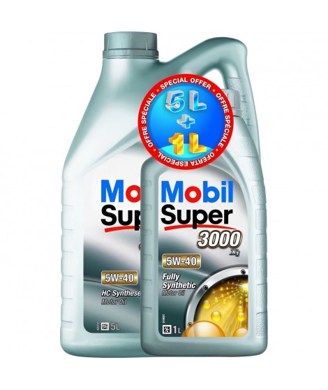 MOBIL Huile moteur synthétique S3000 - 5W40 - 5+1 L