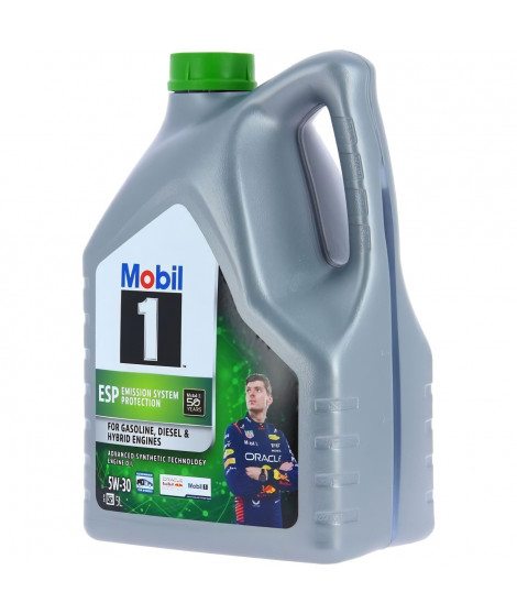 Bidon huile de moteur - MOBIL1 - 5W30 ESP - 5 L - 4 saisons