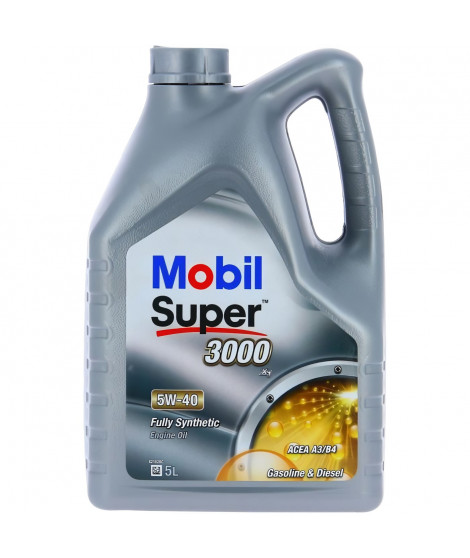 Bidon huile de moteur - MOBIL - S3000 5W40 - 5 L - 4 saisons