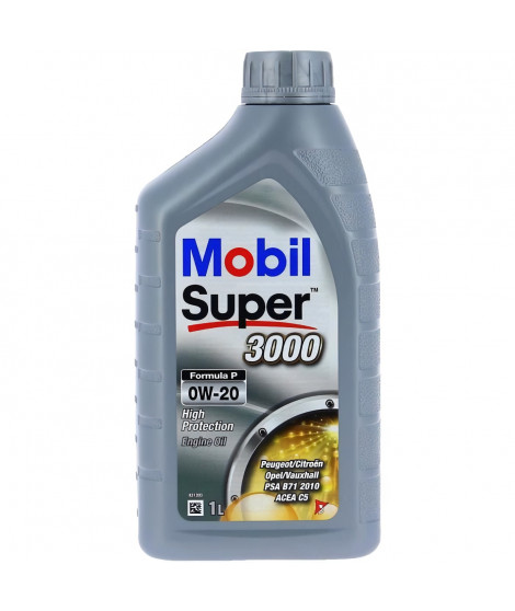 Bidon huile de moteur - MOBIL - S3000 0W20 Formula-P - 1 L - 4 saisons