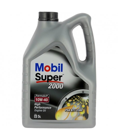 Bidon huile de moteur - MOBIL - S2000 10W40 Formula-P - 5 L - 4 saisons