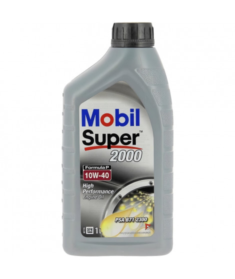 Bidon huile de moteur - MOBIL - S2000 10W40 Formula-P - 1 L - 4 saisons