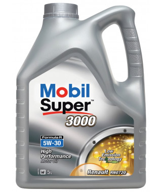 MOBIL Huile-Additif SUPER 3000 Formula-R - Synthetique / 5W30 / 5L