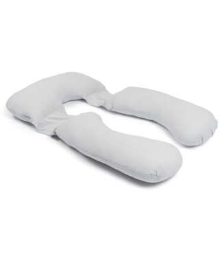 doomoo Coussin de Grossesse et Coussin d'Allaitement Maxxy - Format XXL - Ultra Confortable, Gris