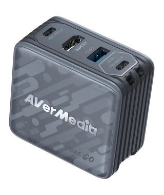 Chargeur GaN - AVERMEDIA - 100W avec Sortie HDMI 4K GC313 Noir