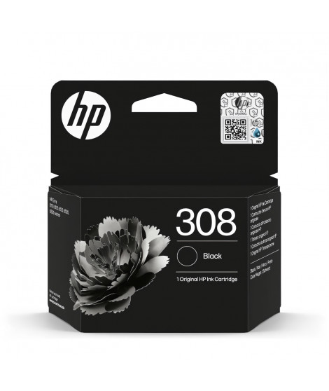 Cartouche d'encre HP 308 authentique noir (7FP21UE) pour HP Envy 6110, 6120, 6130, 6520, 6530