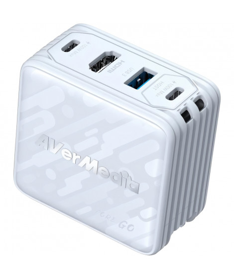 Chargeur GaN - AVERMEDIA - 100W avec Sortie HDMI 4K GC313 Blanc