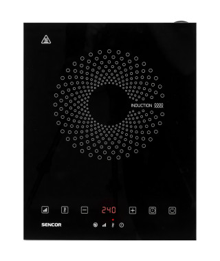 Plaque de cuisson a induction - SENCOR - SCP 3601GY - 2000 W - 1 foyer - Noir