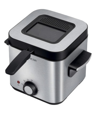 Friteuse - SENCOR - SFR 6200SS - 900 W - 1,5 L - Noir / Acier inoxydable