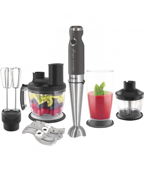 Mixeur plongeant 9 en 1 - SENCOR - SHB 5501CH-EUE3 - 1200 W - Gris