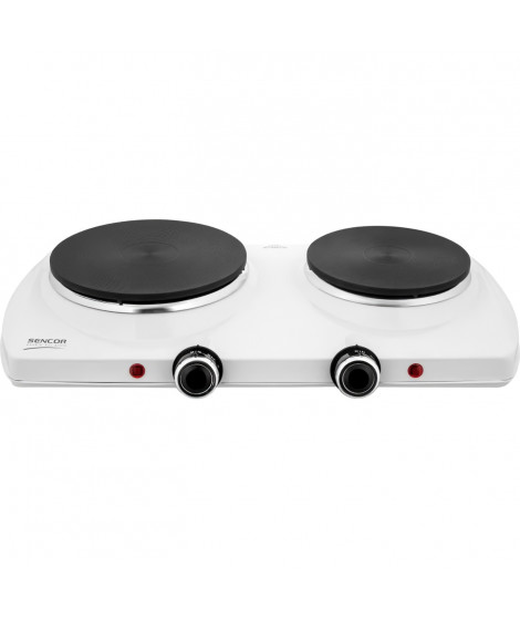 Plaque de cuisson électrique - SENCOR - SCP 2253WH-EUE4 - 2500 W - 2 foyers - Blanc