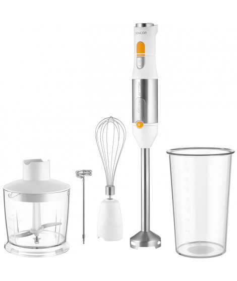 Mixeur plongeant 5 en 1 - SENCOR - SHB 6301WH - 1200 W - Blanc