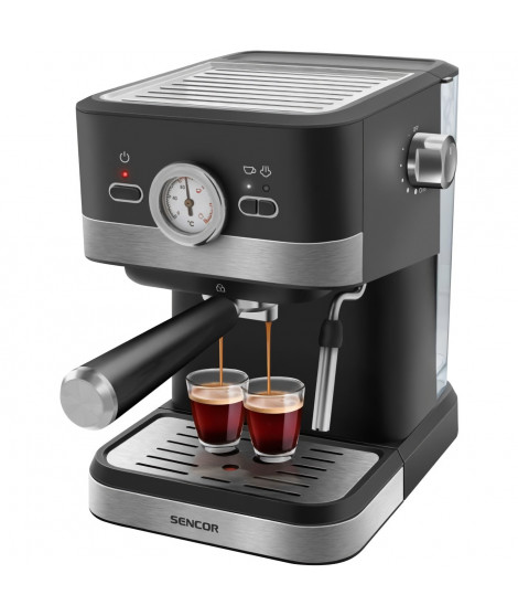 Machine a expresso - SENCOR - SES 1721BK - 1050 W - 20 bars - Noir