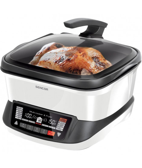 Friteuse multifonctionnelle - SENCOR - SFR 9400WH - 1800 W - 4,8 L - Blanc