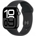 Apple Watch Series 10 GPS + Cellular - 42mm - Boîtier Jet Black Aluminium - Bracelet Black Sport Band - M/L