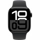 Apple Watch Series 10 GPS + Cellular - 42mm - Boîtier Jet Black Aluminium - Bracelet Black Sport Band - M/L
