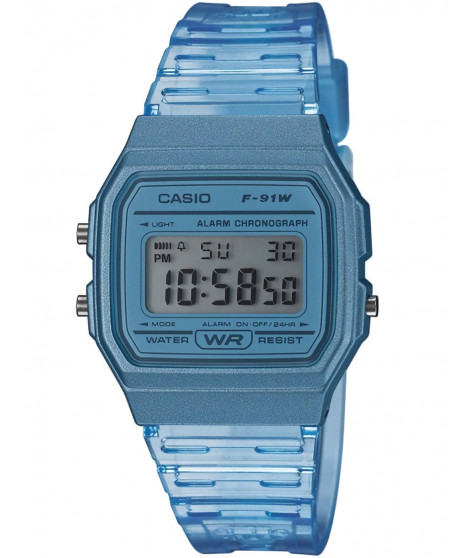 CASIO Collection Montre F-91WS-2EF chrono, alarme, calendrier auto